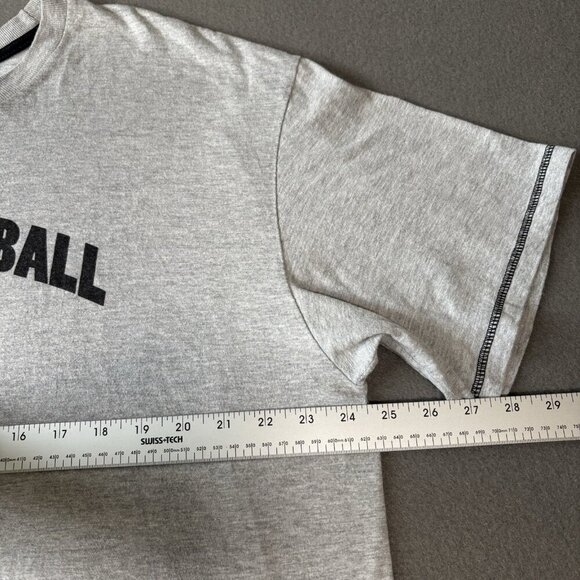 Vintage Y2K Nike T Shirt Mens 2XL XXL Gray Basketball Silver Tag Short Sleeve - Picture 4 of 13